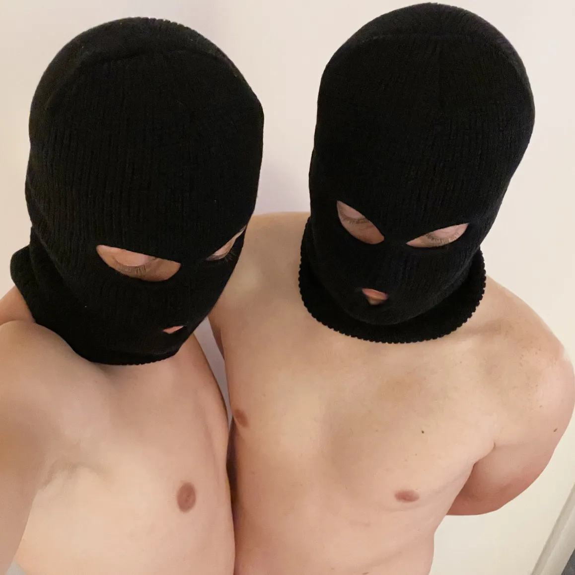 Masked Gay Couple